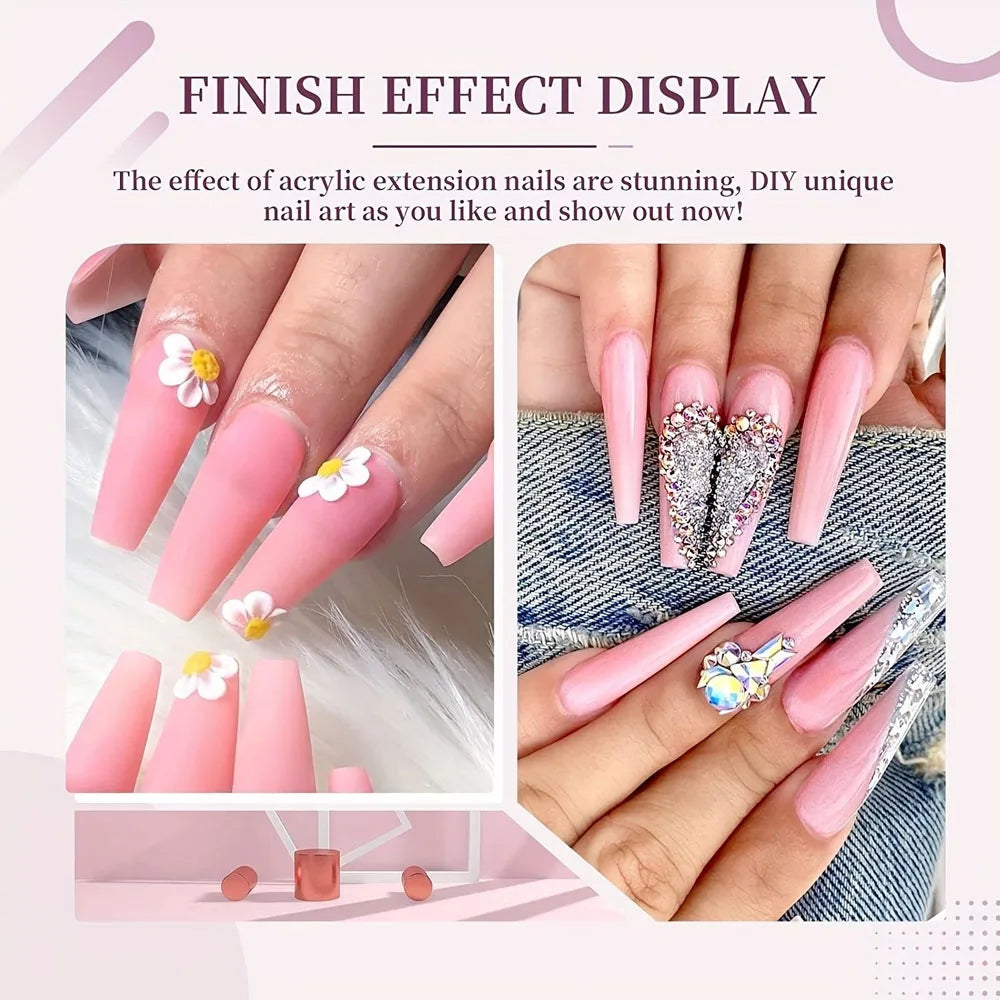 Nude Acrylic Nail Powder Set